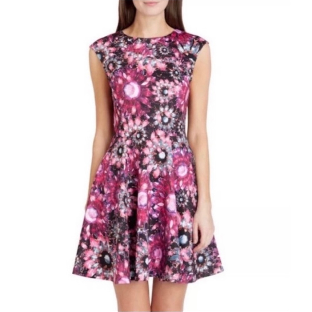 Ted Baker Scuba Jewel Printed Scuba Dress